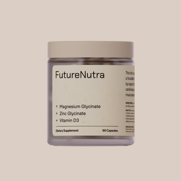 FutureNutra MagniShield Trio Magnesium Glycinate Zinc Glycinate & Vitamin D3 Supplement, High Absorption Formula for Bone,lmmune, Muscle & Cognitive Support,90 Capsules