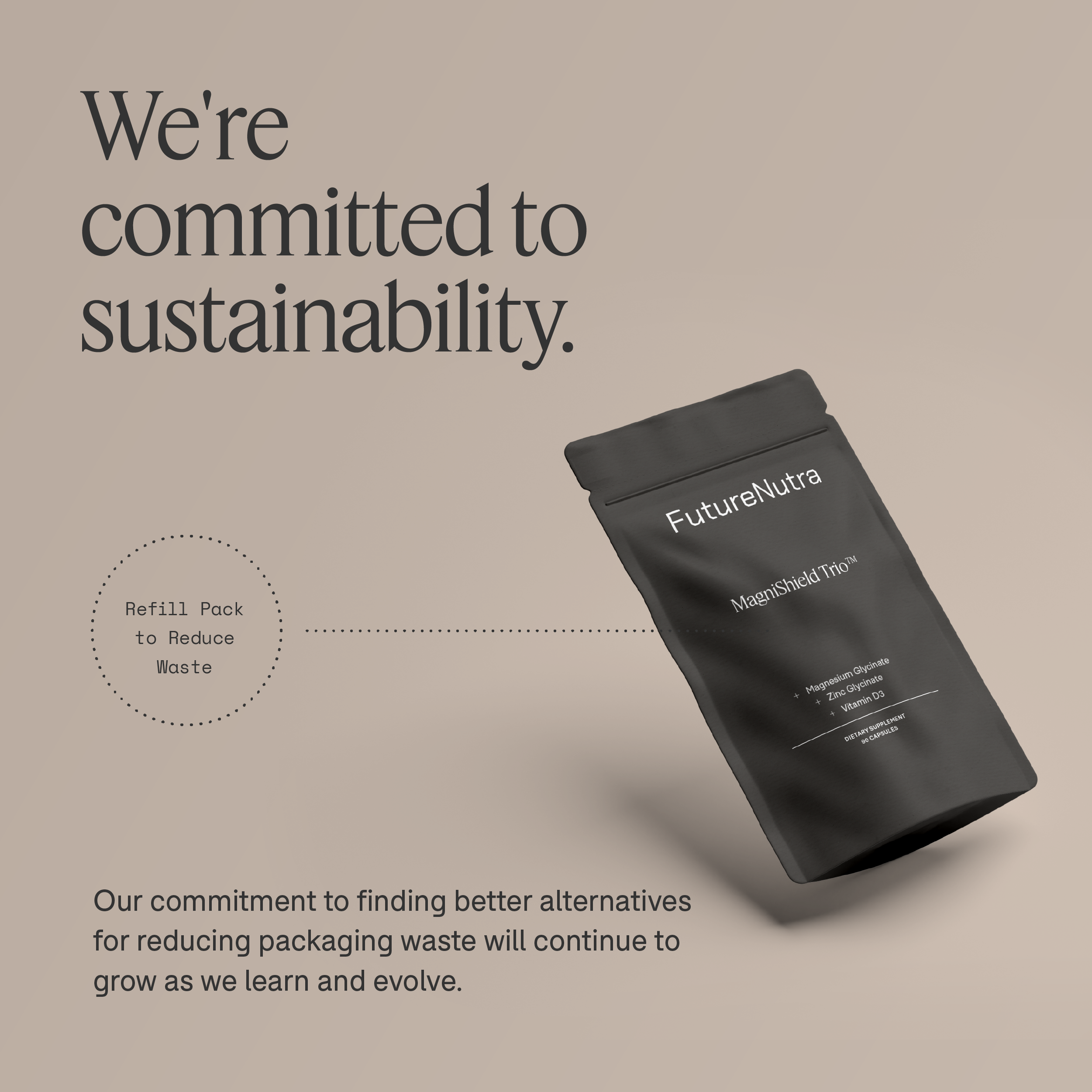 FutureNutra MagniShield Trio Magnesium Glycinate Zinc Glycinate & Vitamin D3 Supplement, High Absorption Formula for Bone,lmmune, Muscle & Cognitive Support,90 Capsules - Image 3